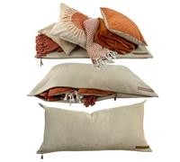 STORAGE PILLOW - XL Zippered Pillowcase Fill to Maximize Space! Storage Idea for RVs Vanlife College Dorms Tiny Homes & Small Spaces. Fill with Clothes Bedding Blankets Stuffed Animals Pet Toys Yarn.