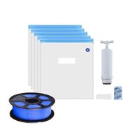 Storage PLA Filament Dryer - 3D Printer Sealing Bags, Dust and Moisture Proof | Manual Pump with Sealing Clip, Filament Drying Solution for