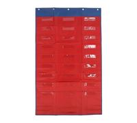 Storage Pocket Chart, Wall Hanging File Organizer, Heavy Duty Classroom Office Storage Pocket Chart with Clear Windows for Documents Homework Stationery