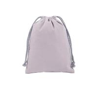 Storage Portable Bag Draw String Bags Drawstring Backpack Stuff Sack Food for Laundry, Travel(Light gray,13x16cm)