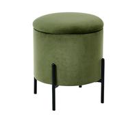 Storage Pouffe WENONA Velvet Dark Green