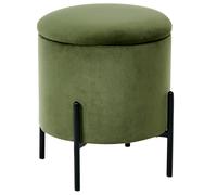 Storage Pouffe WENONA Velvet Dark Green