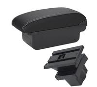 Storage Rack Armrest Box With Multifunctional Support PU Upholstered Car Interior Modification Accessory For Octavia For Yeti Mk2 A5(C3 Black white NO USB)