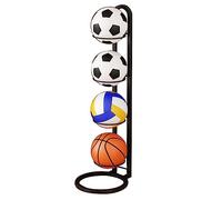 Storage Rack for Sports Equipment, versatile storage rack,Multifunctional Sports Equipment, Basketball & Soccer Storage Rack, Garage Space Saver, Ideal for Home & Gym Use,（Negro,23.5x100cm）