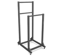 Storage Rack,Portable Carton Storage Rack with Caster Wheels, Black Iron Cardboard Box for Warehouse & Moving, 35x50x90cm, Holds 10-28 Boxes, Space-Saving Display Solution