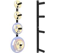 Storage Rack Wall mounted weight plate holder Plate Storage Racks 2-Peg/3-Peg/4-Peg Wall-Mounted Vertical Bumper Weight Plate Holder Garage Workouts, Home or Commercial Gym 2-Inch Barbell Plates