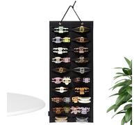 Storage Rack with Claw Clips - Hanging Hair Clip Organizer Hair Accessory Holder Wall Door Closet Organizer Stand with Felt Material for Women Girls Storage Solution for K
