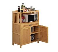 Storage Shelf Cart Kitchen Storage Rack, Floor To Floor Vegetable Rack, Multi-layer Seasoning Rack, Bowl Cabinet, Microwave Oven Rack, Stainless Steel Wall Mounted Solid Wood Cabinet Multifu