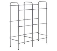 Storage Shelf Crates Rack Organiser Warehouse Storage Silver Steel vidaXL