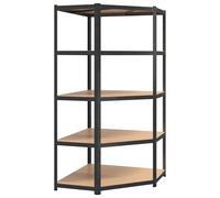 Storage Shelf Garage Organiser Holder Rack Steel and Engineered Wood vidaXL