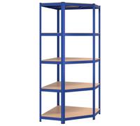Storage Shelf Garage Organiser Holder Rack Steel and Engineered Wood vidaXL