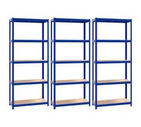 Storage Shelf Garage Organiser Holder Rack Steel and Engineered Wood vidaXL