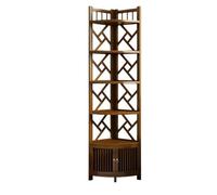 Storage Shelves Corner Cabinet Storage Rack Multifunctional Style Living Room Floor Standing for Household Use Organizer(Large)