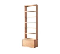 Storage Shelves Full-Wall Bookcase Floor-Standing Modular Bookshelf Storage Display Cabinet Drawers Backless Design Organizer(Large)