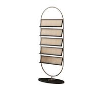 Storage Shelves Modern Simple Magazine Rack, Multi-Layer Storage, Household Bookshelf, Small Bedroom Floor Display Organizer(Black)