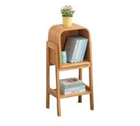 Storage Shelves Solid Wood TV Cabinet Side, Modern Simple Bookcase, Living Room Shelf, Floor Storage Organizer(80)