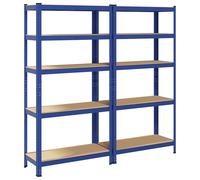 Storage Shelves Steel&Engineered Wood Garage Shelving Shelving Unit vidaXL