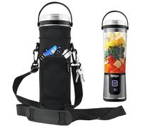 Storage Sleeve Bag for Ninja Blast Portable Blender with Shoulder Strap and Accessory Pocket Compatible with Ninja BC151NV/BC51NV/BC151BK/BC151CR/BC151EM/BC151PR/BC151WH Blast Portable Blender(Black)
