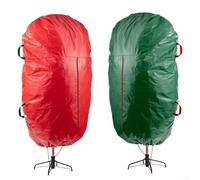 Storage Solution for 7 ft Christmas Trees, Upright Design with Easy Handling, Protects Against Dust and Damage During Storage (Green/)