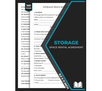 Storage Space Rental Agreement: Warehouse Unit Lease Contract | warehouses rental agreement book | storage unit rental form | 60 Forms