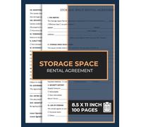 Storage Space Rental Agreement: Warehouse Unit Lease Contract | warehouses rental agreement book | storage unit rental form | 60 Forms