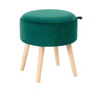 Storage Stool NEELY Velvet Emerald Green
