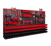 Storage system wall shelf 1728 x 780 mm tool wall 101 pcs stacking boxes plastic