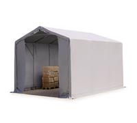 TOOLPORT Outlander 3x6m - 3.0m Sides PVC Industrial Tent with zipper entrance, PVC 850, grey without statics package - (79864)
