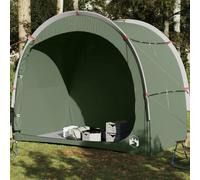Storage Tent Green 204x122x168cm 185T Polyester PU Coating Waterproof DoubleZip
