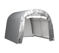 Storage Tent Grey 300x300x240cm PE Cover Galvanised Steel Frame UV in nchors