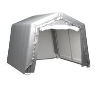 Storage Tent Grey PE Galvanised Steel 300x300 cm Waterproof UVResistant Foldable