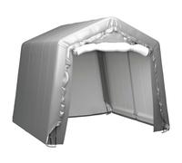 Storage Tent Outdoor Canopy Garden Tent Pavilion Carport Steel Grey vidaXL