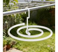 Storage Thickened Foldable Spiral Hanger For Home Textile Storage Space Saving Organizer For Bedspreads Mattresses And Tablecloths ( White, 41. 8cm)