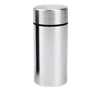 Storage Tin - Tea Canister Container | Airtight Kitchen Caddy | Small Metal Jar with Rubber Seal for Coffee Sugar Spices | Pantry Organizer Tool for Keeping Fresh and Neatly Stored at Home