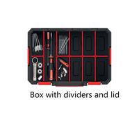 Storage Tool Box On Wheels Large Mobile Tray Compartment Stackable Lockable