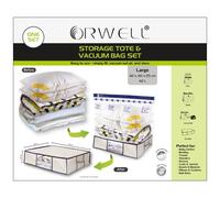 Storage Tote & Vacuum Bag Set Large 1pk Orwell Multi One Size