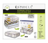 Storage Tote & Vacuum Bag Set X-Large 1pk Orwell Multi One Size