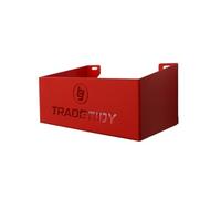 Storage Tray 250mm Steel Wall Shelf Van Rack - TradeTidy Red