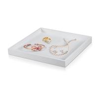 Storage Tray, Wooden Serving Tray, Jewelry Tray, Multi Purpose Decorative Tray Bathroom Vanity Desktop Storage Organizer Valet Trays for Jewelry, Food, Cosmetics, 20 x 20cm/ 7.9 x 7.9in