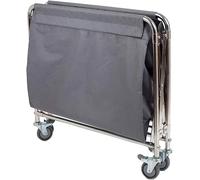 Storage Trolley Large Movable Trolleys, Kitchen Storage Hand Trucks, Beauty Salon Trolley Gray Foldable Laundry Sorter Cart,Laundry with Movable Liner and Wheels/Gray/87 * 51 * 78Cm