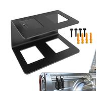 Storage Truck Bed | Hitch Holder - Black Steel 7.1x3.9x4.3in Heavy-Duty Trailer Bracket - 5mm Thick Stand & Hanger for 2-inch Shank Ball Mount, Garage & Vehicle Utility Tool Organizer
