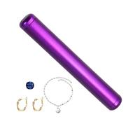 Storage Tube Holder, Airtight Metal Container, Aluminum Alloy Pill Case 11x1.4cm/4.33x0.55 Inches Compact & Portable/Sleek & Stylish for Cash Money Earrings Necklace Bracelet