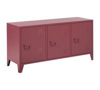Storage Unit CARDIFF Metal Dark Red