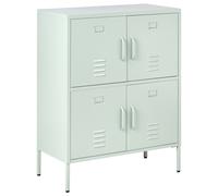 Beliani Storage Unit HOLBECK Metal Mint Green, Green