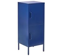 Beliani Storage Unit HURON Metal Navy Blue, Blue