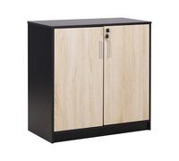 Beliani Storage Unit Zehna Brown/ Black