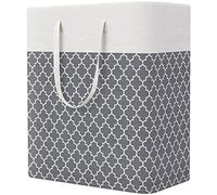 StorageRight Laundry Basket Hamper Large Collapsible Laundry Hamper with Easy Carry Handles，Freestanding Clothes Hampers for Laundry, Bedroom, Dorm, Clothes, Towels, 100L, Clover Grey