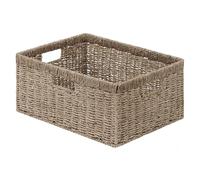 StorageWorks Extra Large Wicker Baskets for Organizing, Seagrass Storage Basket with Built-in Handles, 1 Pack