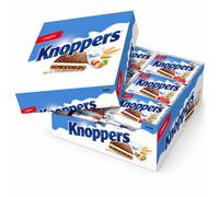 Storck Knoppers Chocolate Sandwich Filled Hazelnut Wafer Biscuits Pack 24 x 25g