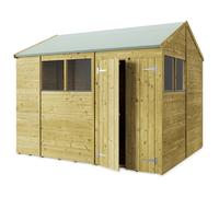 Store More Apex T&G Garden Shed - Windowed - 10x8ft - Pressure Treated